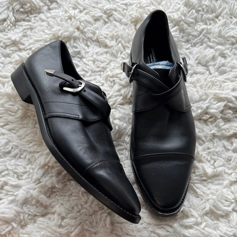 Michael Kors Robbie Leather Monk Strap‎ Shoes
